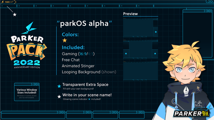 parkOS alpha (Parker Pack 2022)