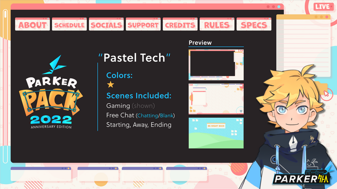 Pastel Tech (Parker Pack 2022)