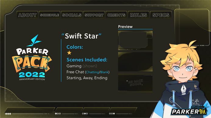 Swift Star (Parker Pack 2022)