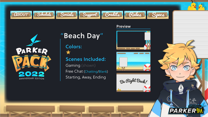 Beach Day (Parker Pack 2022)